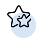 Icons_Blue_Outlined_Stars